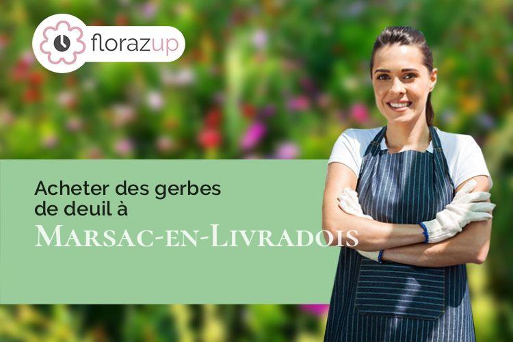 coeur de fleurs pour des funérailles à Marsac-en-Livradois (Puy-de-Dôme/63940)