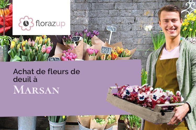 compositions de fleurs pour des obsèques à Marsan (Gers/32270)
