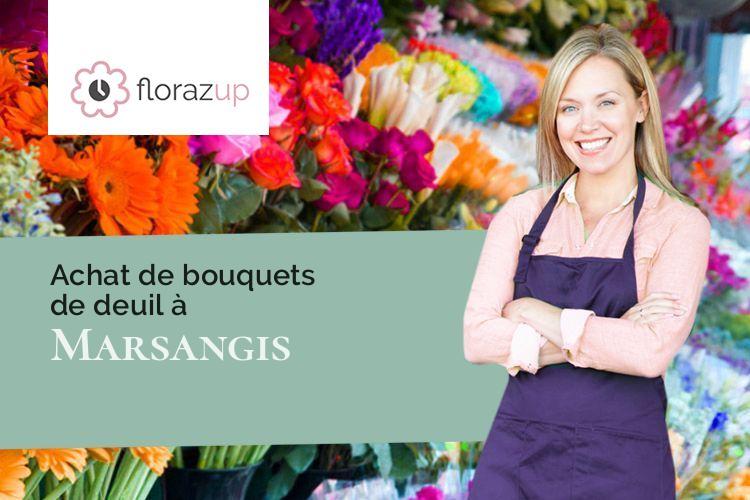 bouquets de fleurs pour un enterrement à Marsangis (Marne/51260)