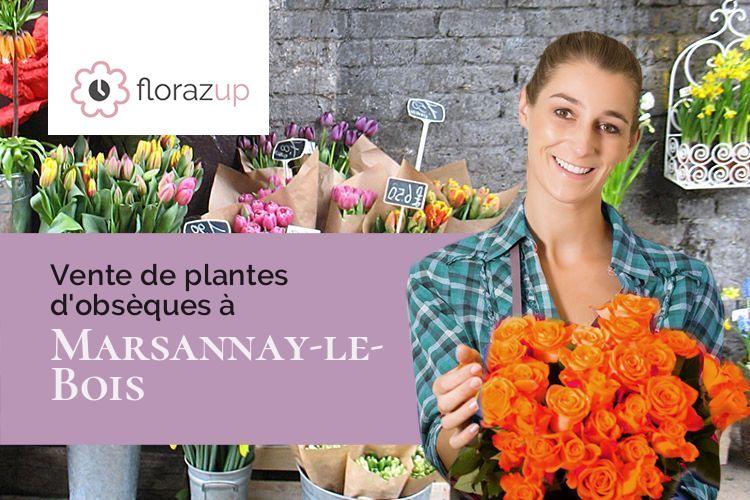 fleurs deuil pour un enterrement à Marsannay-le-Bois (Côte-d'Or/21380)