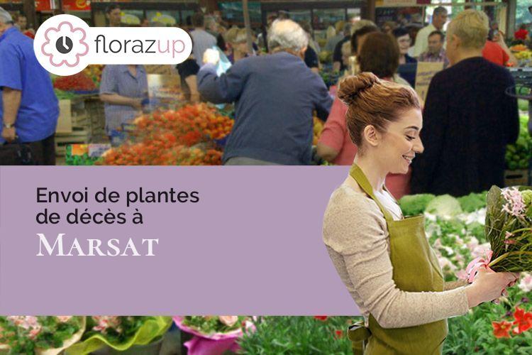 coupes de fleurs pour des funérailles à Marsat (Puy-de-Dôme/63200)