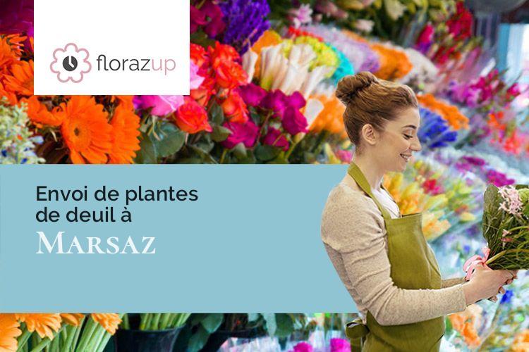 bouquets de fleurs pour un deuil à Marsaz (Drôme/26260)