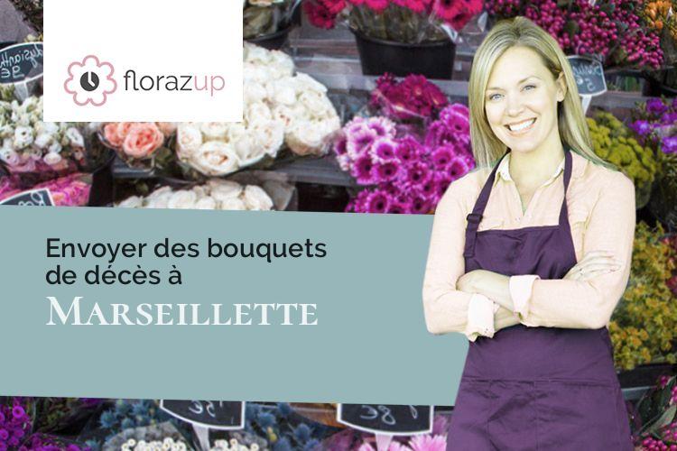 couronnes florales pour un deuil à Marseillette (Aude/11800)