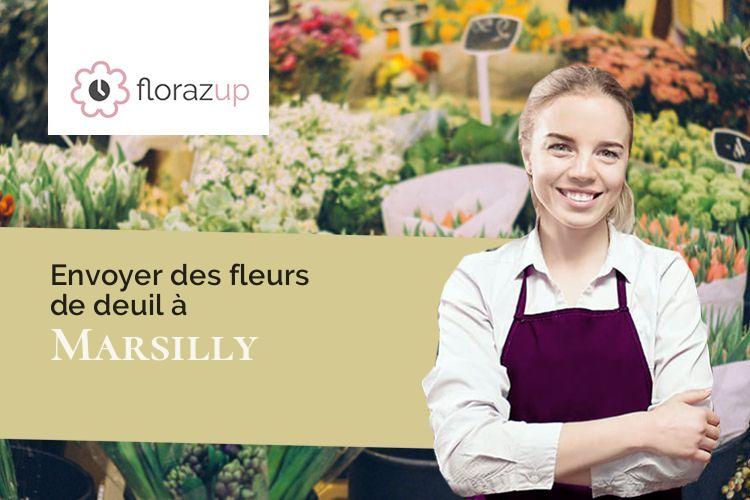 bouquets de fleurs pour un deuil à Marsilly (Moselle/57530)