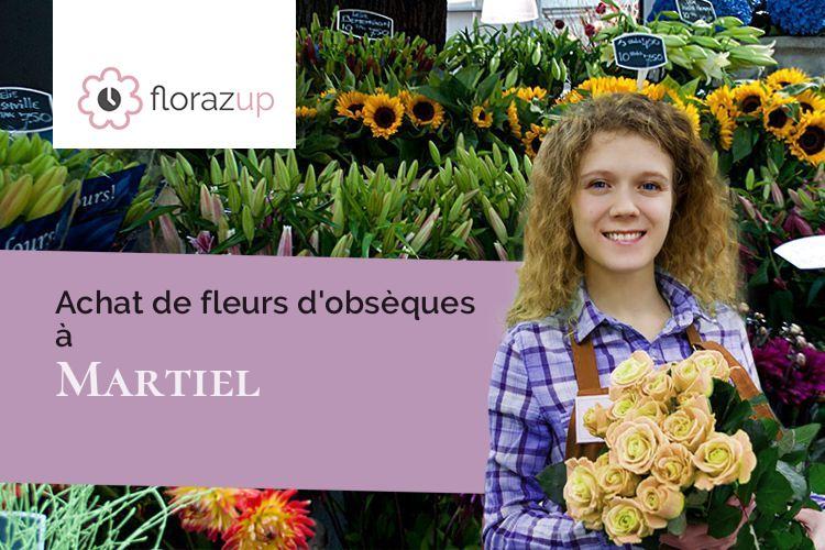 couronnes florales pour des obsèques à Martiel (Aveyron/12200)
