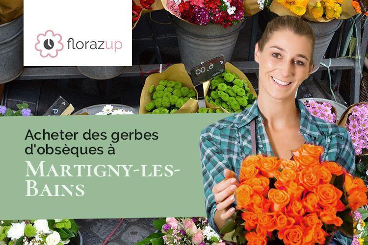 gerbes de fleurs pour des funérailles à Martigny-les-Bains (Vosges/88320)