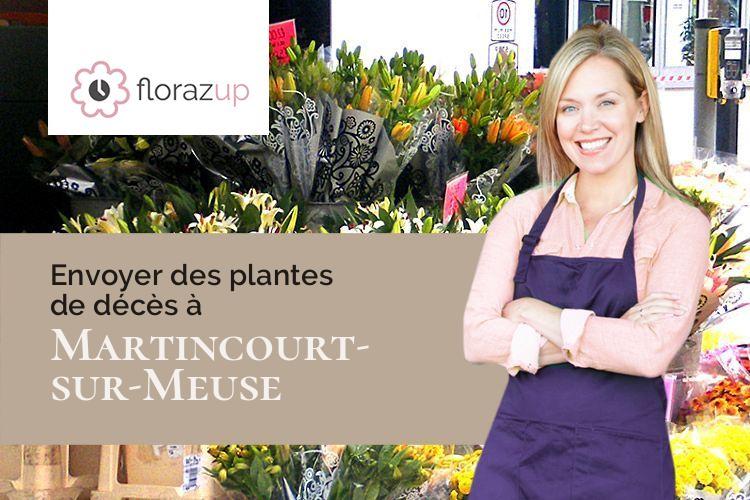 compositions de fleurs pour un décès à Martincourt-sur-Meuse (Meuse/55700)