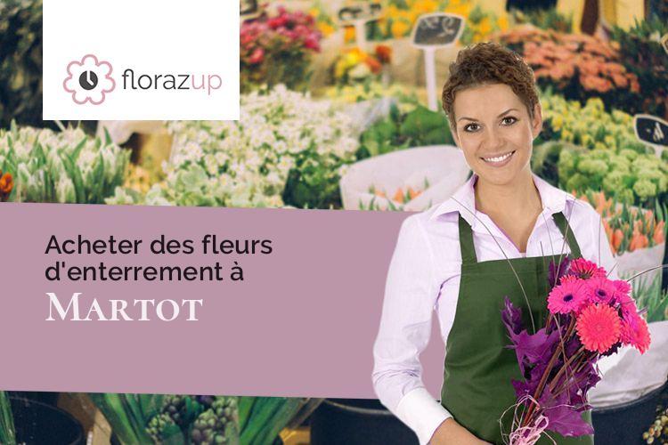 compositions florales pour un décès à Martot (Eure/27340)