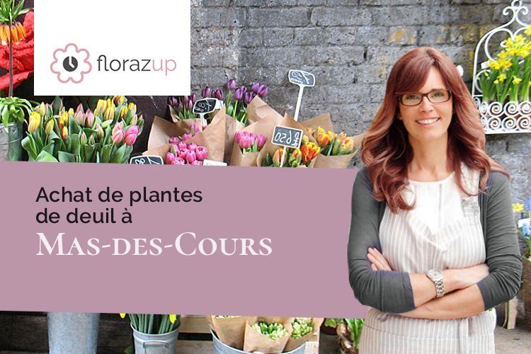 compositions de fleurs pour un deuil à Mas-des-Cours (Aude/11570)