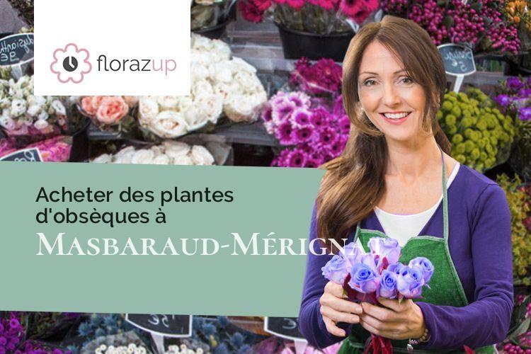 couronnes de fleurs pour un décès à Masbaraud-Mérignat (Creuse/23400)