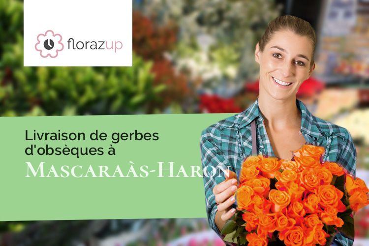 couronnes florales pour un décès à Mascaraàs-Haron (Pyrénées-Atlantiques/64330)