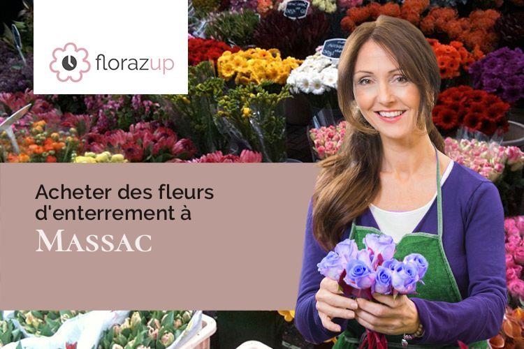 coupes de fleurs pour un décès à Massac (Aude/11330)