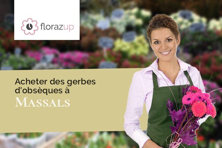 créations de fleurs pour des funérailles à Massals (Tarn/81250)