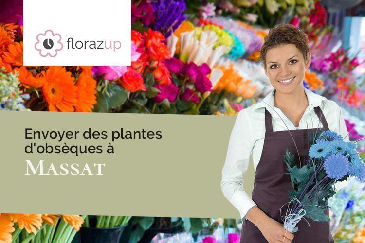 compositions florales pour des funérailles à Massat (Ariège/09320)