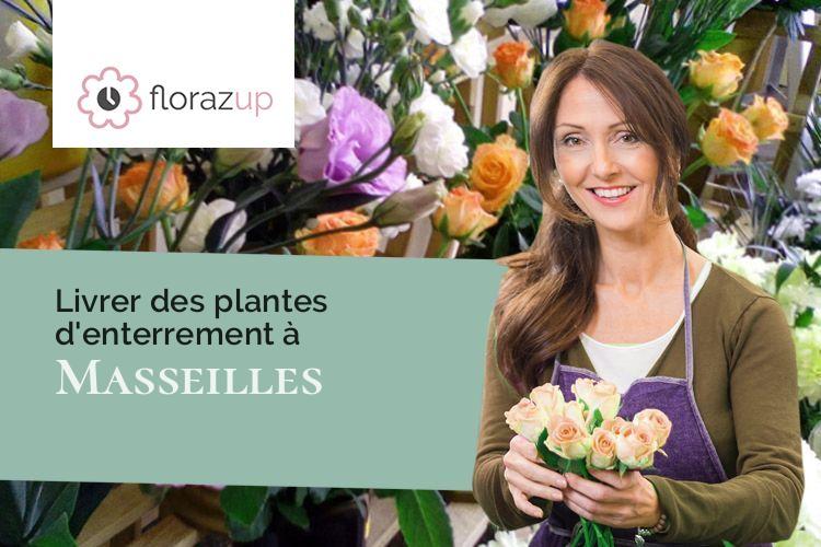 gerbes de fleurs pour un décès à Masseilles (Gironde/33690)