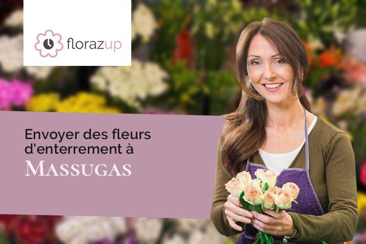 créations de fleurs pour des obsèques à Massugas (Gironde/33790)