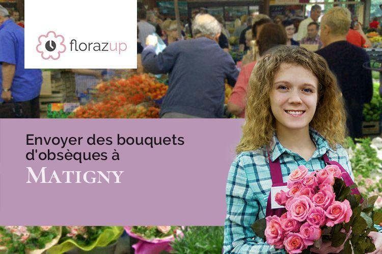 compositions de fleurs pour un décès à Matigny (Somme/80400)