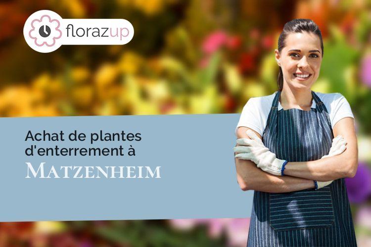 gerbes de fleurs pour un décès à Matzenheim (Bas-Rhin/67150)