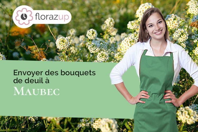 coupes de fleurs pour un deuil à Maubec (Isère/38300)