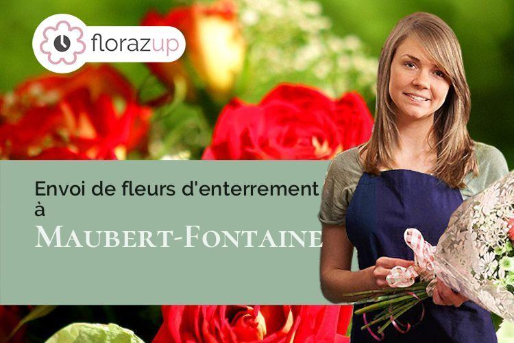 coeur de fleurs pour une crémation à Maubert-Fontaine (Ardennes/08260)