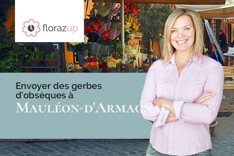 bouquets de fleurs pour un enterrement à Mauléon-d'Armagnac (Gers/32240)