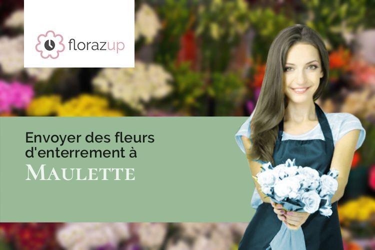 gerbes de fleurs pour un décès à Maulette (Yvelines/78550)