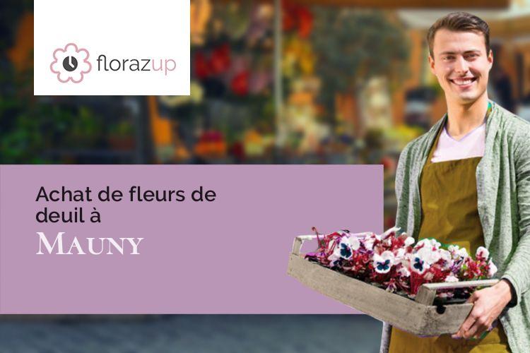 fleurs deuil pour un deuil à Mauny (Seine-Maritime/76530)