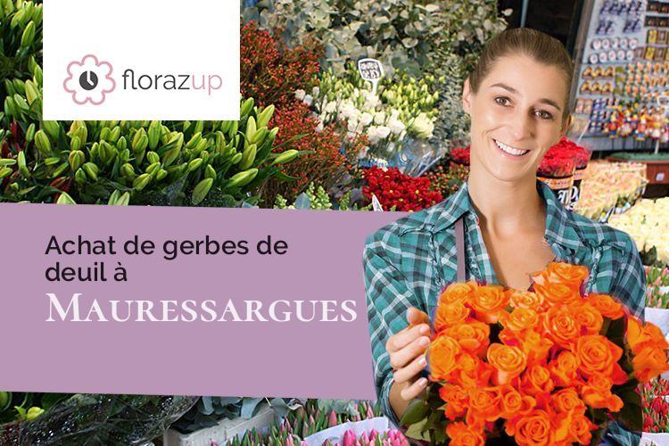 compositions florales pour un décès à Mauressargues (Gard/30350)