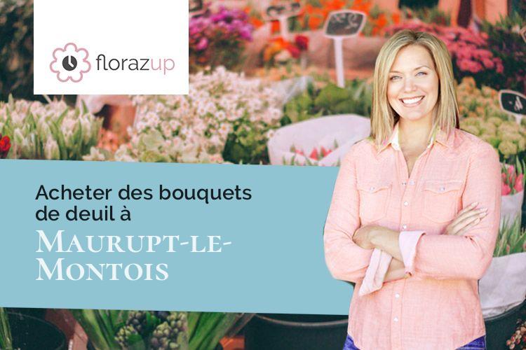 couronnes de fleurs pour un enterrement à Maurupt-le-Montois (Marne/51340)