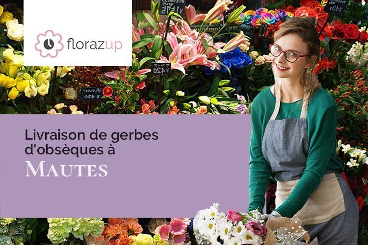 couronnes florales pour un décès à Mautes (Creuse/23190)