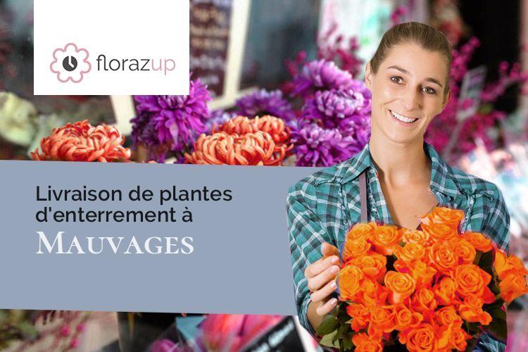 couronnes florales pour un enterrement à Mauvages (Meuse/55190)