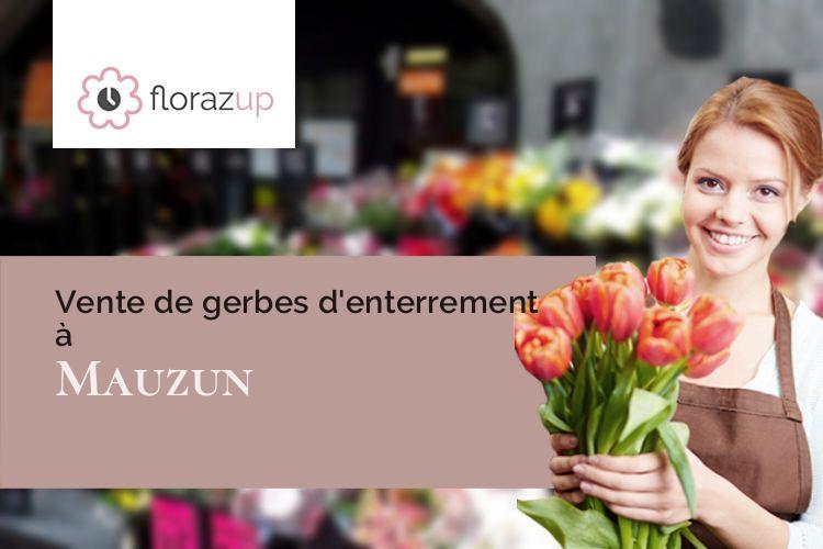 fleurs deuil pour des obsèques à Mauzun (Puy-de-Dôme/63160)