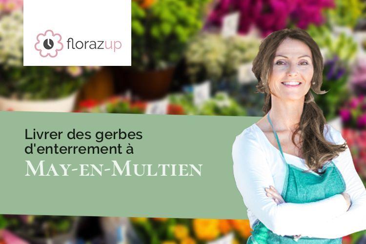 compositions de fleurs pour un enterrement à May-en-Multien (Seine-et-Marne/77145)