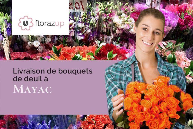 fleurs deuil pour des funérailles à Mayac (Dordogne/24420)