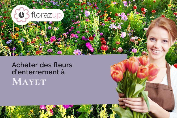 compositions de fleurs pour un deuil à Mayet (Sarthe/72360)
