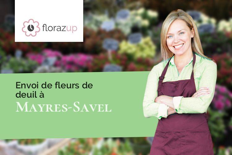 compositions de fleurs pour des funérailles à Mayres-Savel (Isère/38350)