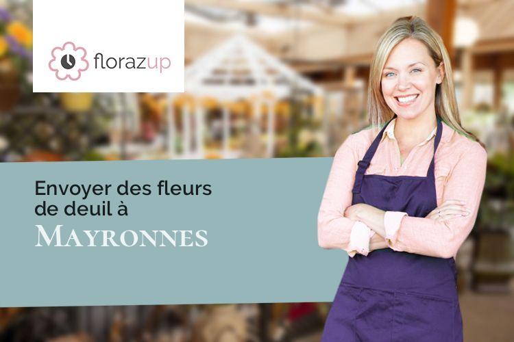 créations de fleurs pour des obsèques à Mayronnes (Aude/11220)