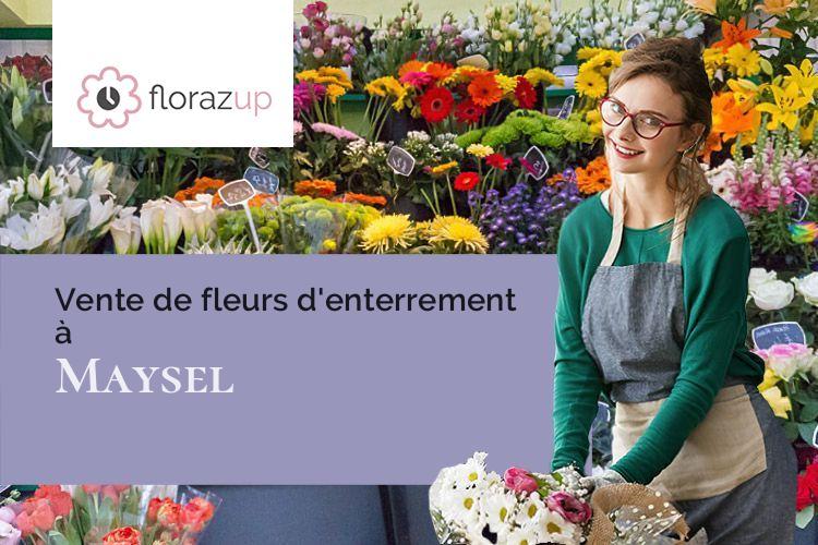 créations de fleurs pour un deuil à Maysel (Oise/60660)