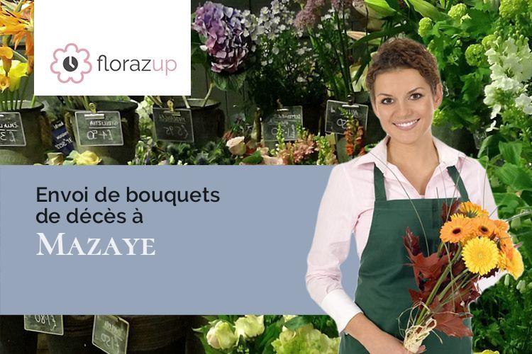 créations florales pour un deuil à Mazaye (Puy-de-Dôme/63230)
