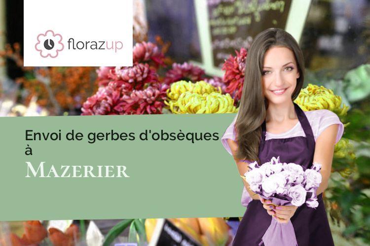 créations de fleurs pour des obsèques à Mazerier (Allier/03800)