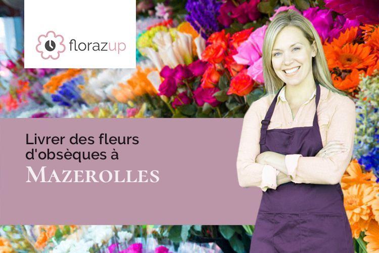 gerbes de fleurs pour un décès à Mazerolles (Landes/40090)