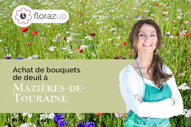compositions de fleurs pour un décès à Mazières-de-Touraine (Indre-et-Loire/37130)