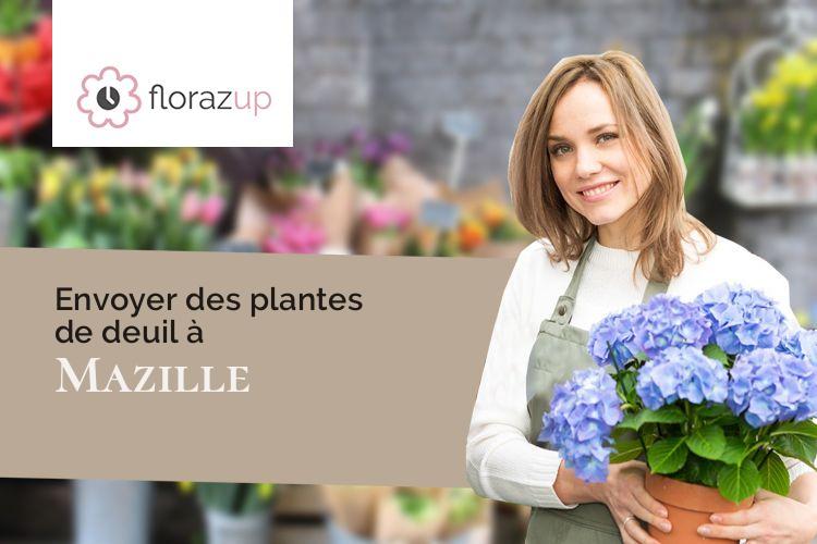 bouquets de fleurs pour un décès à Mazille (Saône-et-Loire/71250)