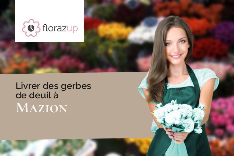bouquets de fleurs pour des obsèques à Mazion (Gironde/33390)