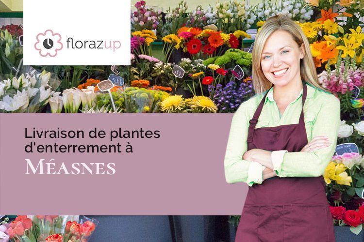 gerbes de fleurs pour un deuil à Méasnes (Creuse/23360)