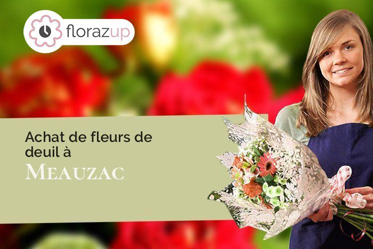 gerbes de fleurs pour des funérailles à Meauzac (Tarn-et-Garonne/82290)