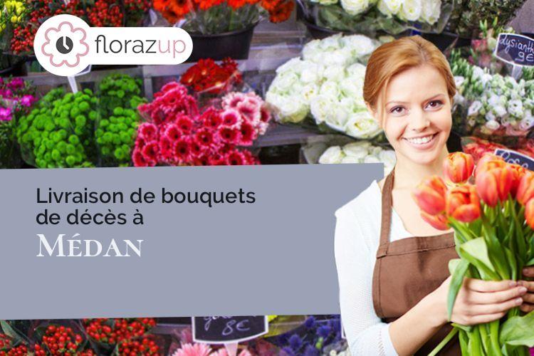 créations florales pour un deuil à Médan (Yvelines/78670)