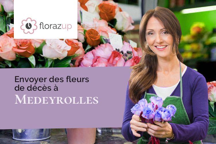 compositions florales pour un deuil à Medeyrolles (Puy-de-Dôme/63220)