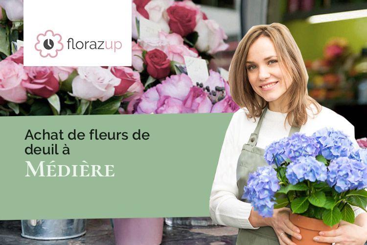 couronnes florales pour un enterrement à Médière (Doubs/25250)