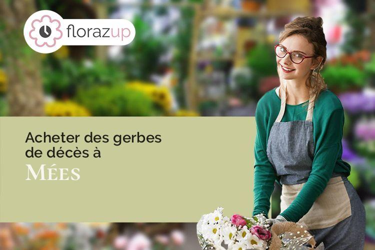 créations florales pour un deuil à Mées (Landes/40990)